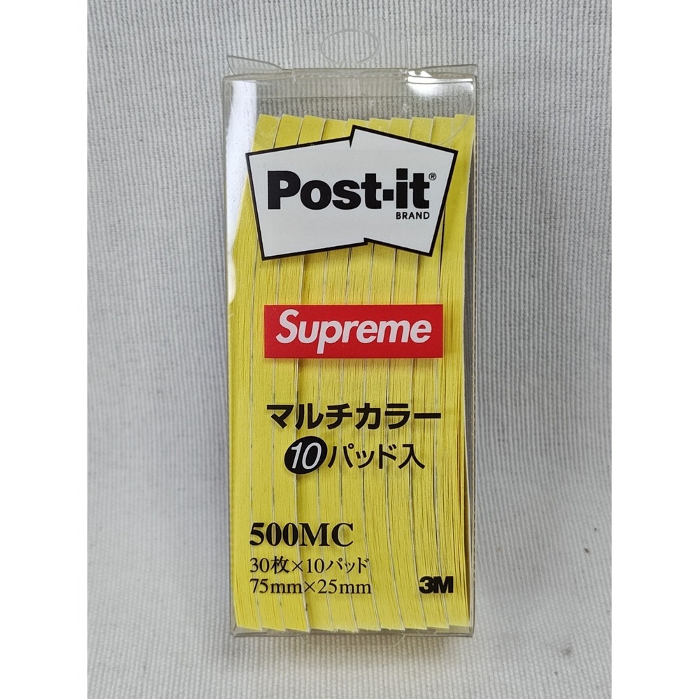 New Supreme 3M Yellow Post-it Notes SS24 2.95 "x .98" NIP